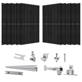 Nature's Generator 410 Watt Monocrystalline Solar Panel (10 Pack) With Solar Panel Mount Rack - Green Vista Living